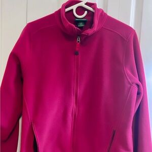 L.L Bean fleece Burgundy women size medium